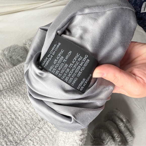 Club Monaco Wool tailored blend fur coat -thick, fancy winter coat XS - Picture 13 of 13